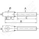 Chape filetée externe droite - M6 - Longueur 30mm