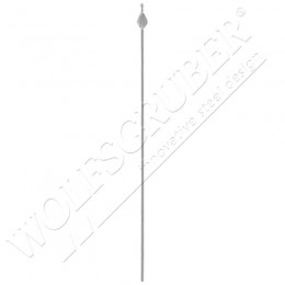 Barreau de diamètre 12mm, Longueur 1000mm - pointe flamme