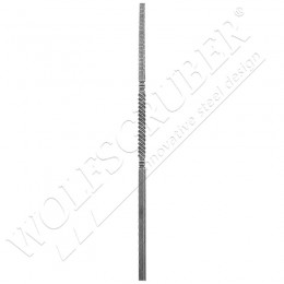 Départ de rampe carré 25mm, Longueur 1200mm