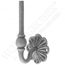 Support de main courante Diamètre 12 - Dimension 95x200