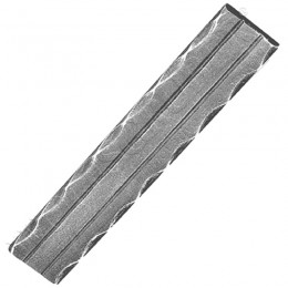 Main courante martelée en fer forgé - Dimension 40x8