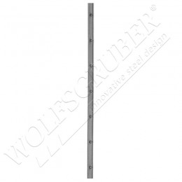 Barre poinçonnée en fer forgé - Dimension 25x8