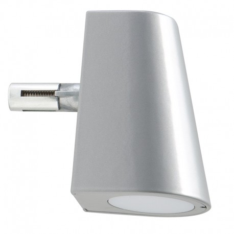 Lampe LED design pour poteau argent