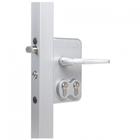 Serrure double cylindre profil 40 pour portail battant