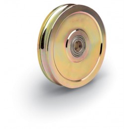 Roue 2 roulements pour axe graisseur diamètre 100 - Gorge O