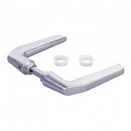 Paire de poignées en aluminium pour serrure hybrid