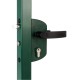 Serrure pour portillon de jardin coffre vert pour portail battant