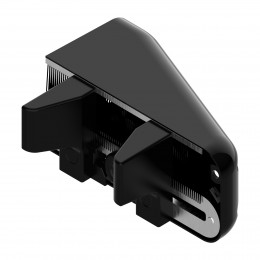 Gâche zamak pour portail - Finition noir