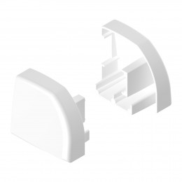 Embout de rail de guidage (par 2 pièces) - Couleur blanc