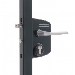 Serrure type industriel coffre 7016 profil 60/70 - Portail battant