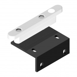 Platine de guidage pour intérieur poteau - 9005