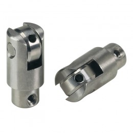 Pêne à roulette réglable en inox de longueur 36mm