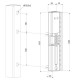 Gâche électrique en applique à émission pour serrure à encastrer