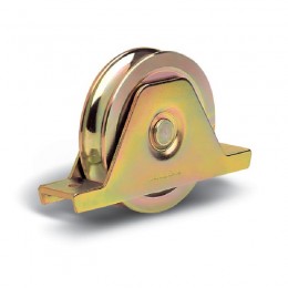 Roue 1 roulement avec support interne diamètre 80 - Gorge O