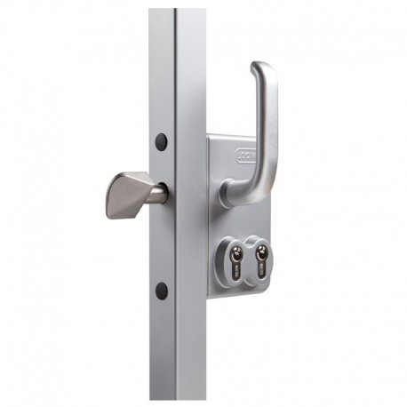 Serrure double cylindre profil 50 pour portail coulissant