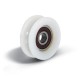 Roue nylon diamètre 50 avec roulement à bille
