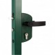 Serrure portillon jardin coffre noir pour portail battant