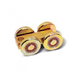 Chariot 4 roues décentré acier pour rail de guidage autoportant basic (70x60)