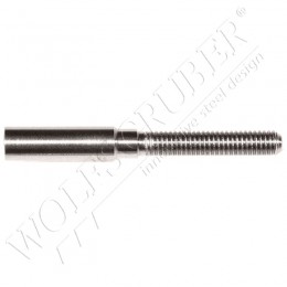 Terminaison à sertir filetée externe droite - Diamètre 7,5