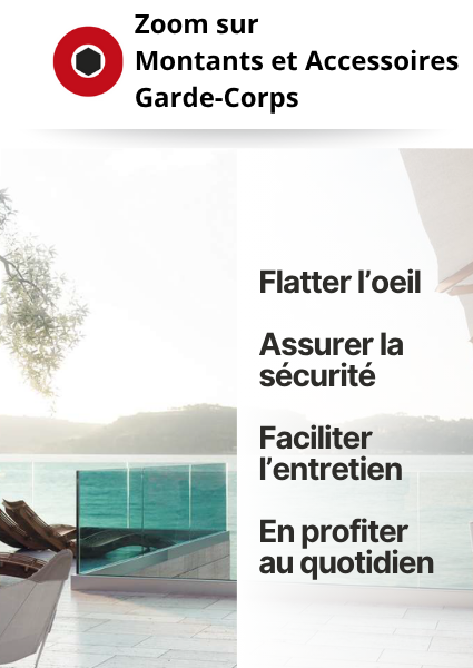 Montants, Accessoires et profils de garde-corps chez ROLLING CENTER FRANCE